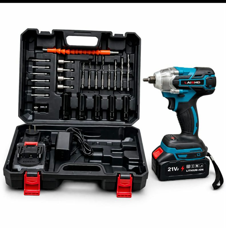 Impact Driver Kit – Cordless 21V – 2 Batteries + Case