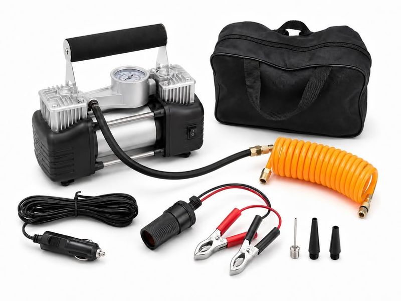 12V Air Compressor For Cars, Bikes, Sports Balls &amp; More