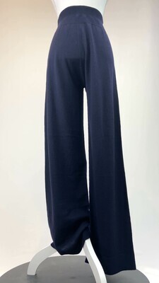 Celtic & Co, Navy Wide Leg Merino Wool Lounge Pants, Size M