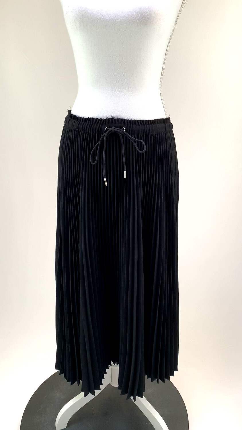 PSWL Proenza Schouler, Black Pleated Midi Skirt, Size L
