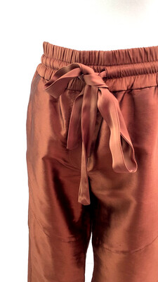 Manning Cartell, Bronze D/String Waist Shot Tafetta Jogger Pants, Size 8