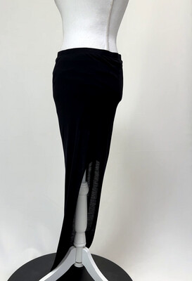 Helmut Lang, Black Side Slit Long Skirt, Size S