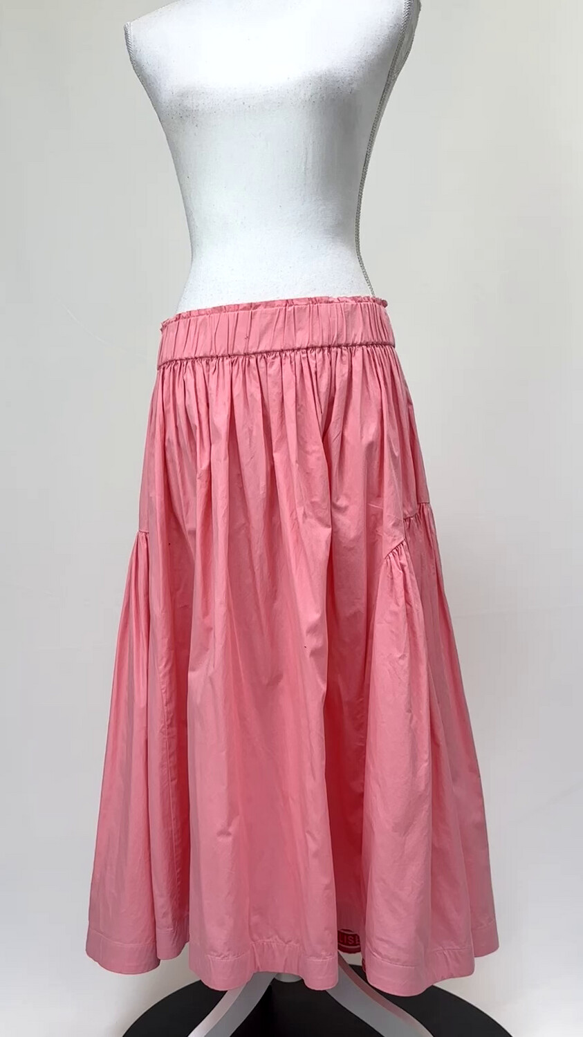 Trelise Cooper, Pink Gathhered Panel Full Hem Midi Skirt