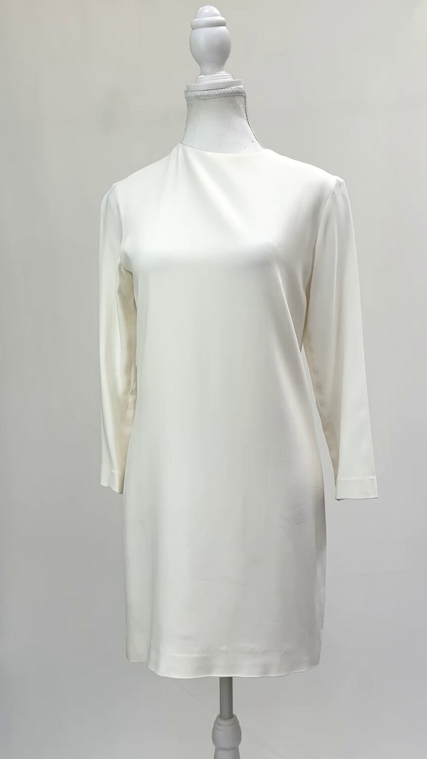 Helmut Lang, Cream L/Slv Dress, Size 2