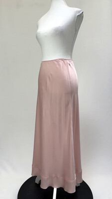 Lee Mathews, Pale Pink Bias Silk Midi Skirt, Size 2
