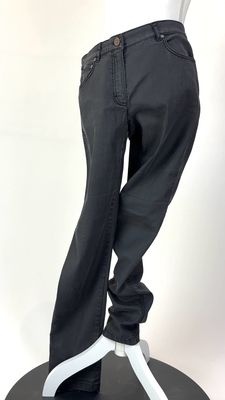 Escada, Washed Black/Grey Sequin Back Pkt Denim Pants, Size 38