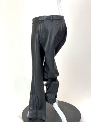 Scanlan Theodore, Black Leather Stud Ankle Pants, Size 10
