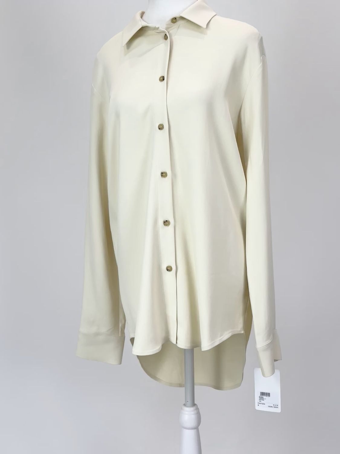 Asceno, Butter Str Viscose L/Slv Sleep Shirt (Has Matching Pants), Size S