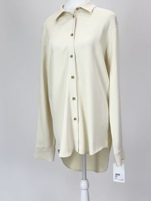 Asceno, Butter Str Viscose L/Slv Sleep Shirt (Has Matching Pants), Size S