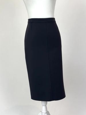 Scanlan Theodore, Black Panelled Pencil Technical Skirt, Size 6