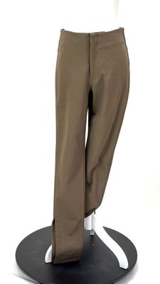 Bassike, Tobacco Str Twill Ankle Slit Legging  Pants , Size 0