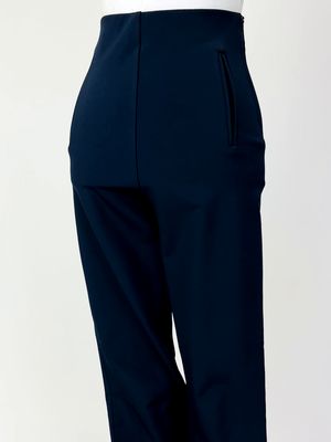 Scanlan Theodore , Ink Str Viscose Straight Leg Zip Ankle Pant , Size 8