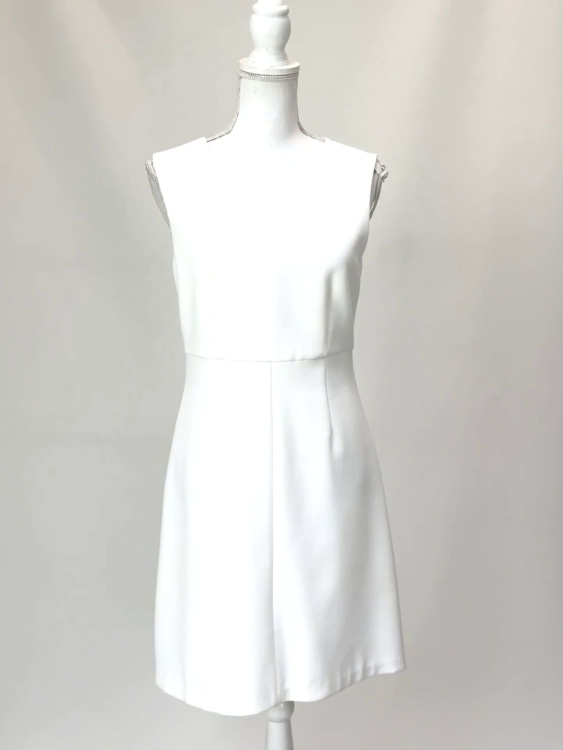 Diane Von Furstenberg, White S/Slv Dress , Size US8
