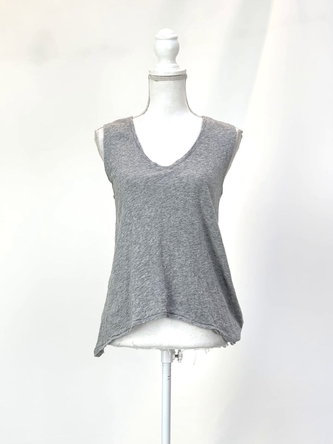 Sass &amp; Bide, Grey V-Neck S/Less Tee , Size XXS