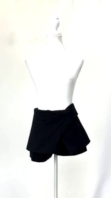 Sass &amp; Bide, Black Overlay Wrap Shorts, Size 8
