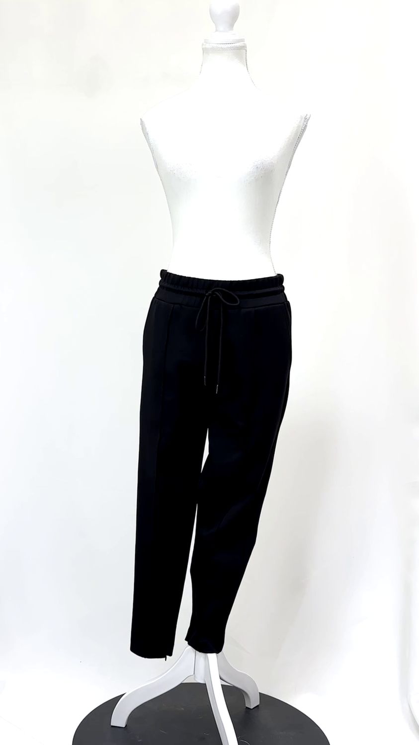 C&amp; M Camilla and Marc, Black Wide Elasticated D/String W/Band Jogger Pants, Size 8