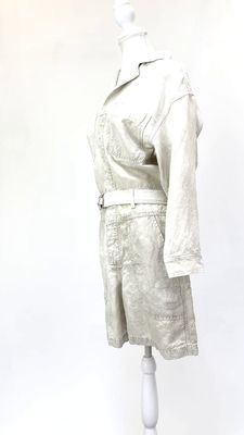 Surplus C of H, Stone Wash Button Front Pkt Belted L/Slv   Playsuit, Size S