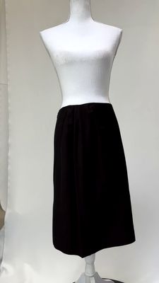 Emanuel Ungaro, Chocolate Mohair/Wool Blend Pencil Skirt, Size 10/44