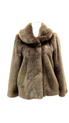Biba, Brown  Faux Fur Coat, Size 0
