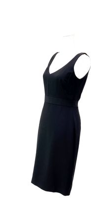 Paul Smith, Black/Plum/Green/Multi V-Neckline Back Lace Inset Strap Midi Dress, Size 42