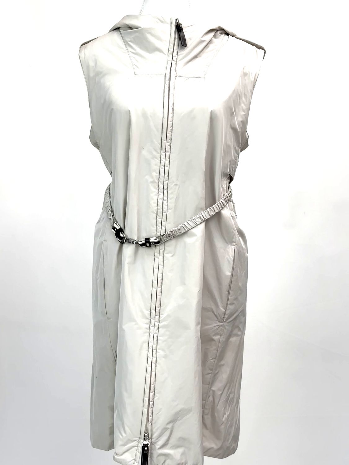 S&#39;MaxMara, Stone S/Less Belted Vest Coat, Size US12/GB14
