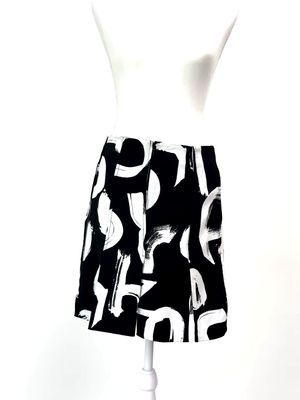 Proenza Schouler, Black/White Print Slit Flip Skirt, Size US4