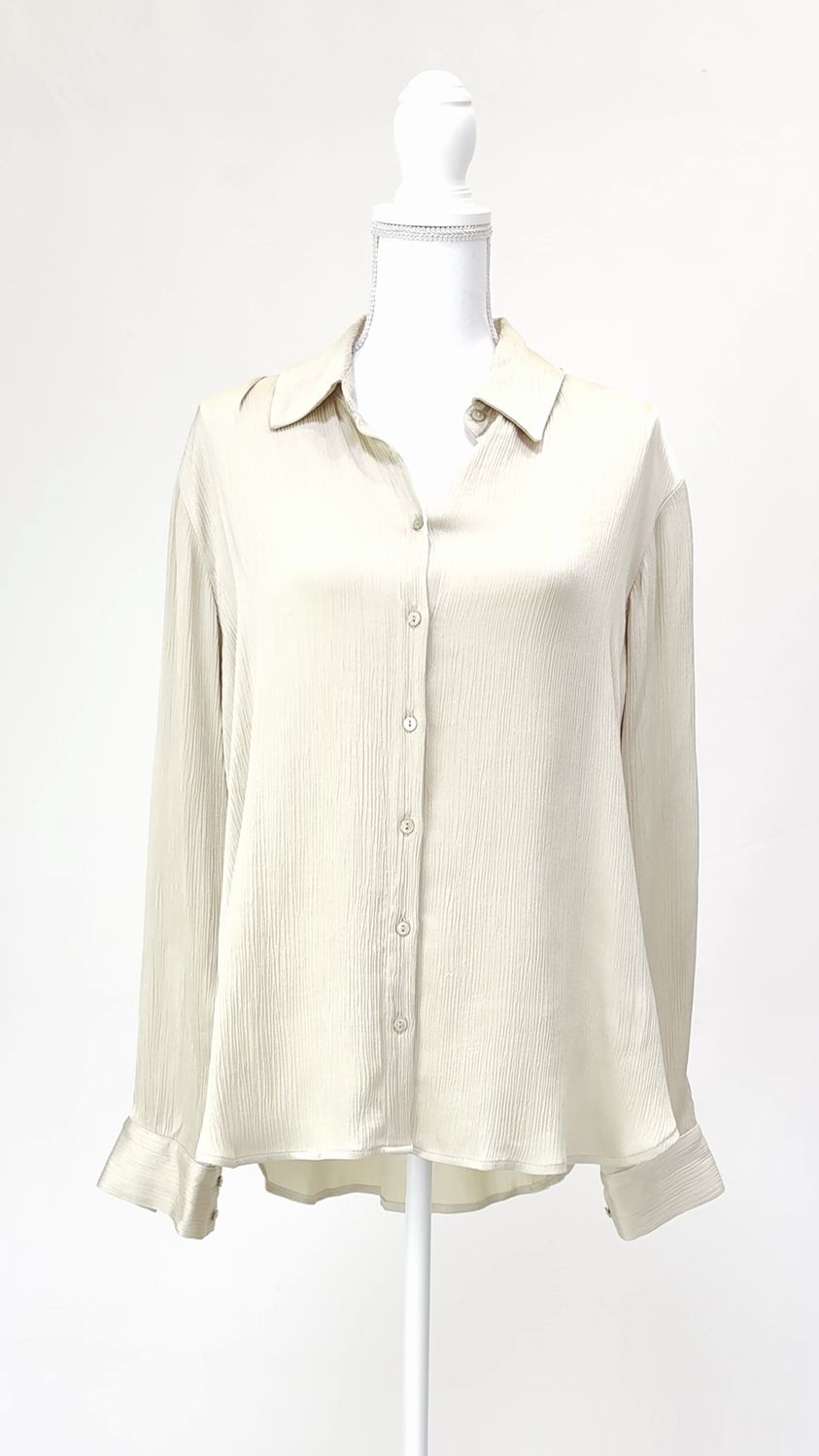 Viktoria &amp; Woods, Gold Textured L/Lsv Shirt, Size 1