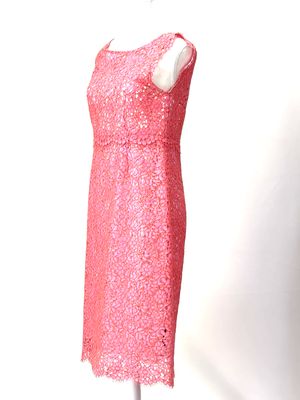 Perri Cutten, Pink Lace S/Less Dress, Size 8