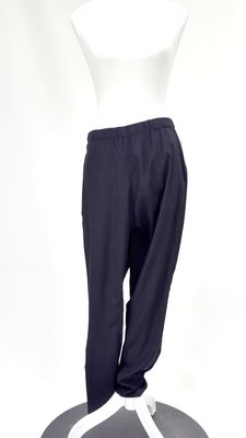 Scanlan Theodore, Ink Elasticated Paneled Str Silk Pants, Size 8