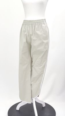 Bassike, Beige/White Side Binding Elasticated Waist  Pants, Size 0