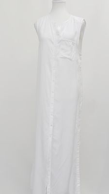 Sass &amp; Bide, White Button-Up S/Less Long Dress, Size 12