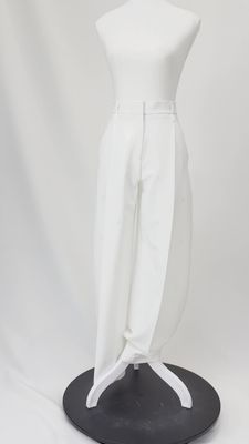 Sass &amp; Bide, Ivory Embroidered Pleat Barrel Leg  Pants, Size 4