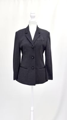 Lisa Ho, Black Shimmer Button-Up Jacket, Size 10