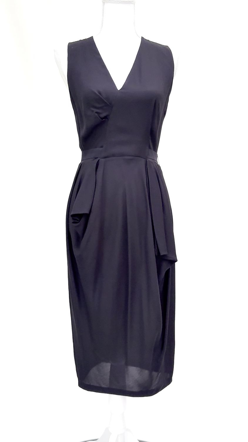 Willow, Black Drape S/Less Dress, Size 10