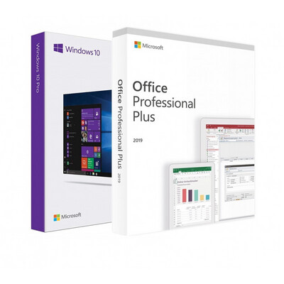 Windows 10 Pro RETAIL + Microsoft Office 2019 Professional Plus - Digital Licence