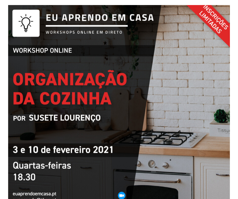 Organização Cozinha e Despensa - 3 e 10 de fevereiro – Quarta-feira Organização Cozinha e Despensa - 3 e 10 de fevereiro – Quarta-feira