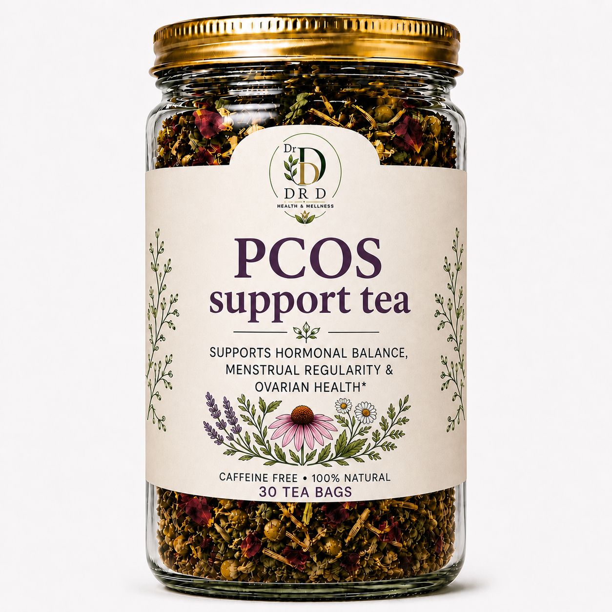 PCOS Support tea and supplement