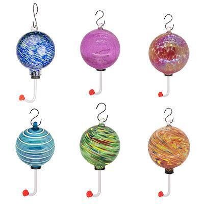 Wild Bird Lovers Artisan Glass Hummingbird Feeder (Clearance $18.99)