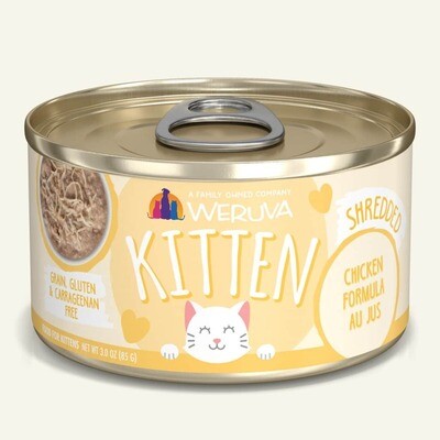 Weruva Kitten Shredded Chicken Au Jus 3oz