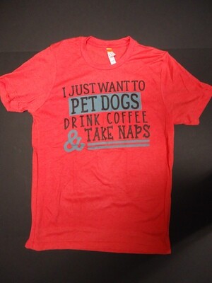 Squishy Face Pet Dogs Take Naps Red M (Clearance $30.00)