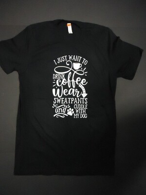 Squishy Face Drink Coffee Wear Sweatpants Black M (Clearance $30.00)