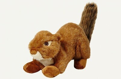 Fluff &amp; Tuff Red Squirrel Squeakerless