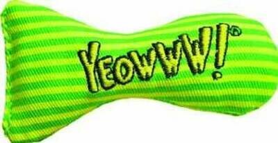 Yeowww! Catnip Stinkies Stripe Yellow