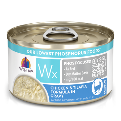 Weruva Cat Wx Low Phosphorus Chicken &amp; Tilapia in Gravy 3oz