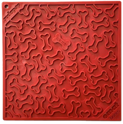SodaPup Emat Bones Lick Mat Red