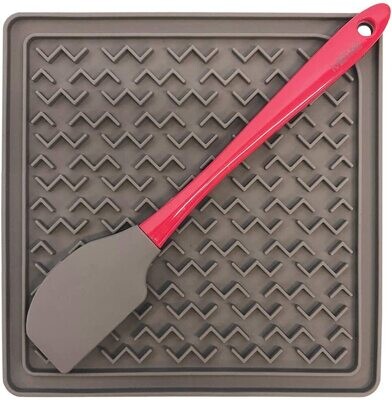 Messy Mutts Lick Mat W/ Spatula