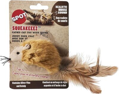 Spot Squeakeez Mouse With Catnip