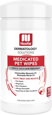 Nootie Medicated Pet Wipes 70ct