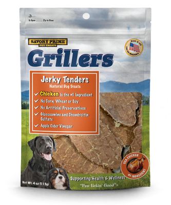 Savory Prime Grillers Chicken Jerky 4oz (Clearance $6.99)