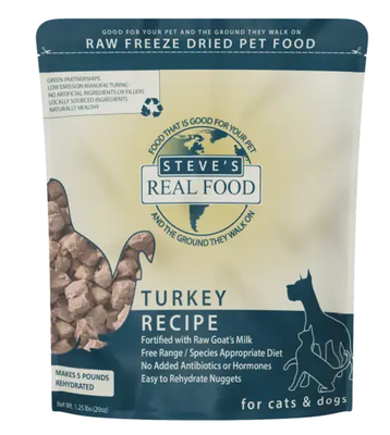 Steve&#39;s Real Food FD Turkey 1.25lb